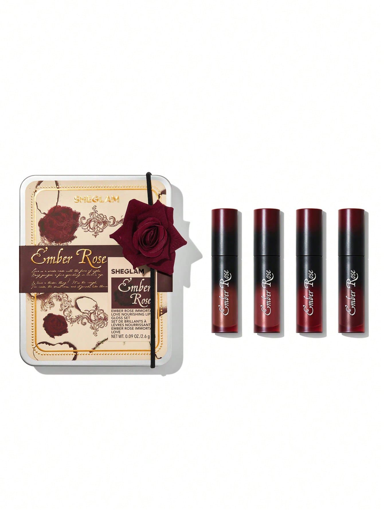SHEGLAM HEGLAM Ember Rose Immortal Love Nourishing Lip Gloss Set | شيكلام بكج كلوس امبر روز