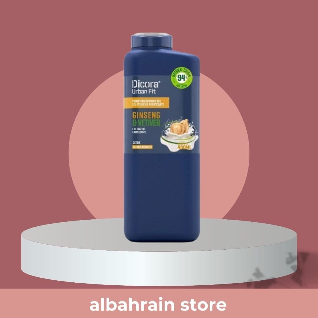 Dicora Urban Fit Ginseng & Vetiver Shower Gel 400ml | غسول جل من ديكورا بالجنسنك و فيتافير