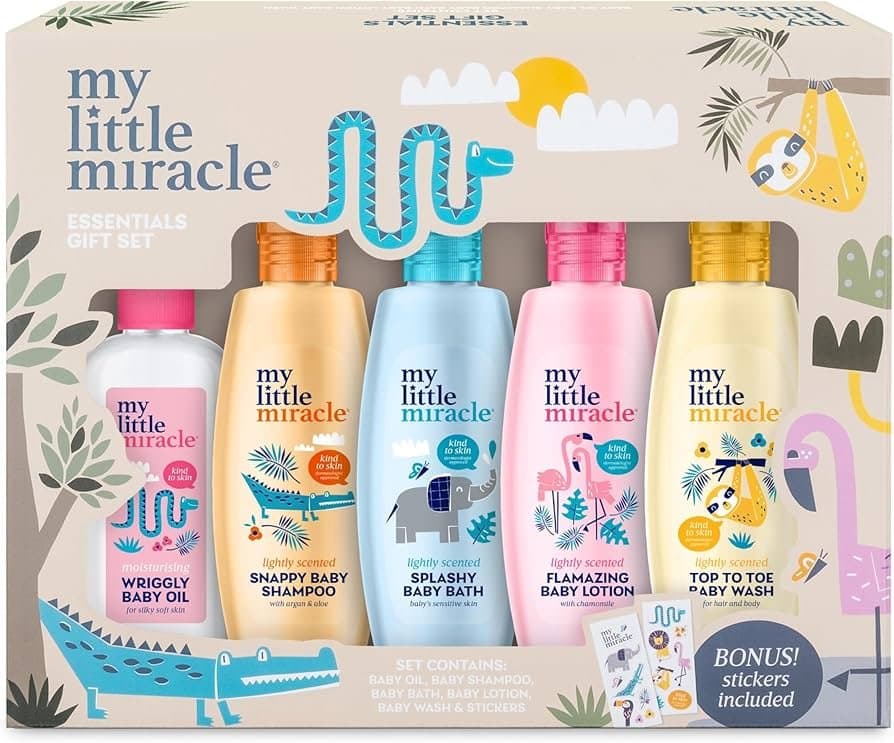 طقم هدايا ماي ليتل ميركل للعناية بالطفل | 5 قطع أساسية | My Little Miracle