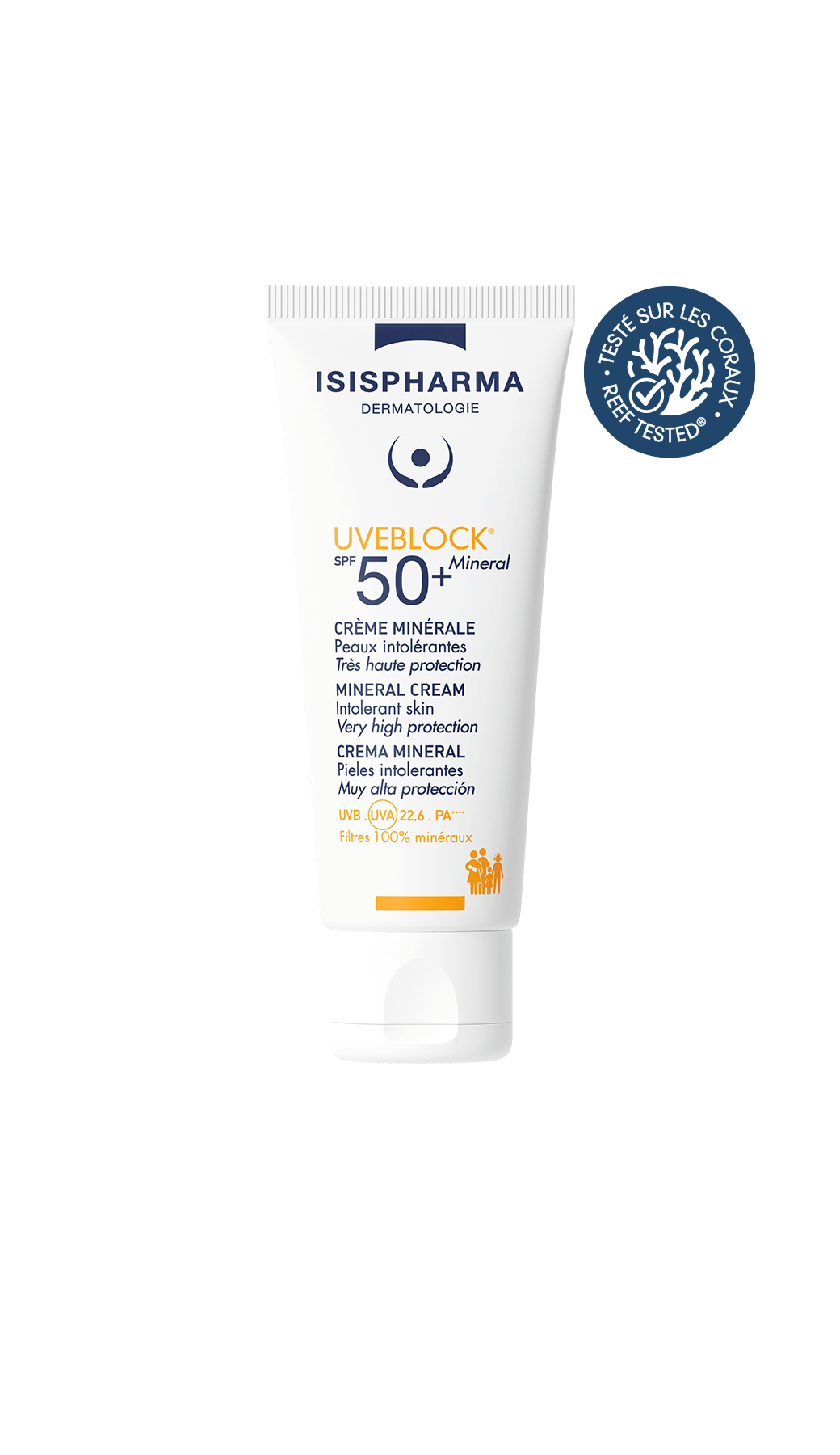 ISISPHARMA UVEBLOCK Mineral SPF 50+: حماية فيزيائية فائقة للبشرة الحساسة - 40 مل