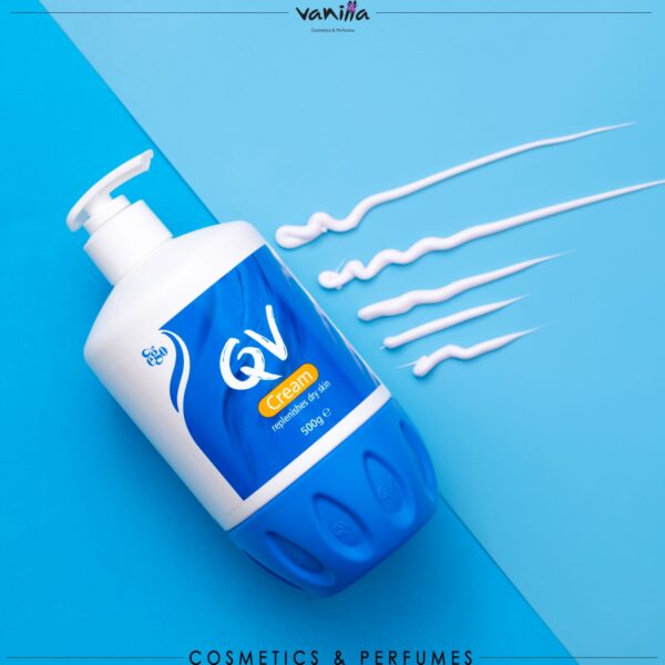 ⁦QV Cream Replenish Your Skin - 500g | كريم مرطب من Qv حجم كبير⁩ - الصورة ⁦5⁩