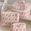 Makeup bag pink | حقائب مكياج ثلاثية