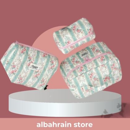 Makeup Bag green | حقائب مكياج ثلاثية