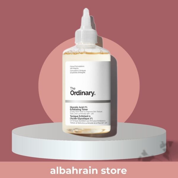 The ordinary glycolic acid 7% Exfoliating toner | 
تونر الكلايكولك اسد من ذا اوردنري حجم كبير 240 ملم
