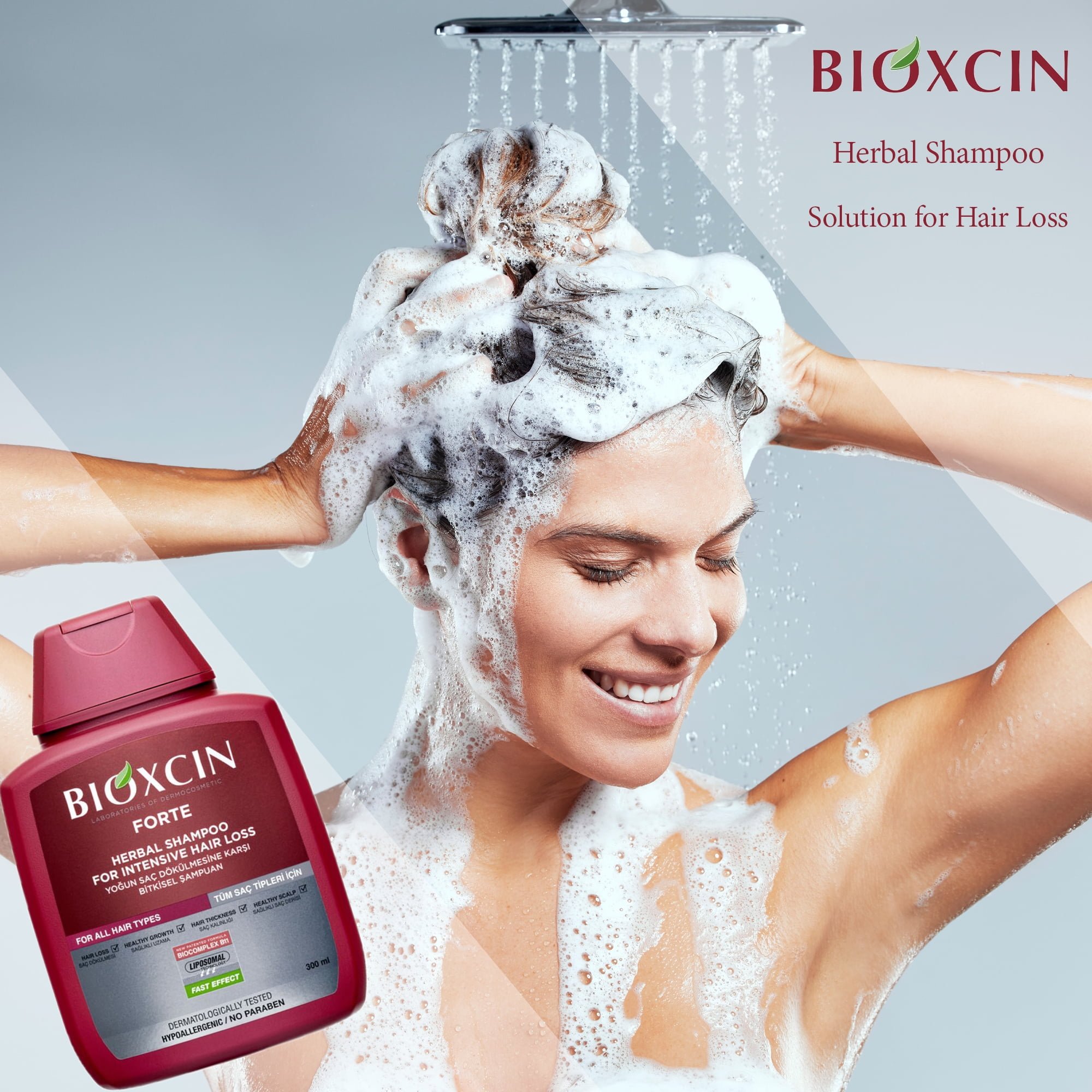 Bioxcin Herbal Shampoo for Intensive Hair Loss | بيوكسين شامبو بالأعشاب لتساقط الشعر الشديد - الصورة 4