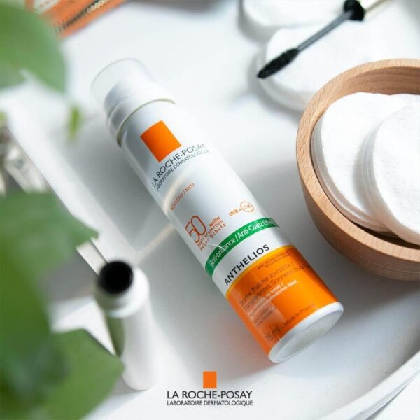 La Roche-Posay Anthelios Anti-Shine SPF 50+ Mist | بخاخ واقي شمس خفيف يمنح حماية عالية