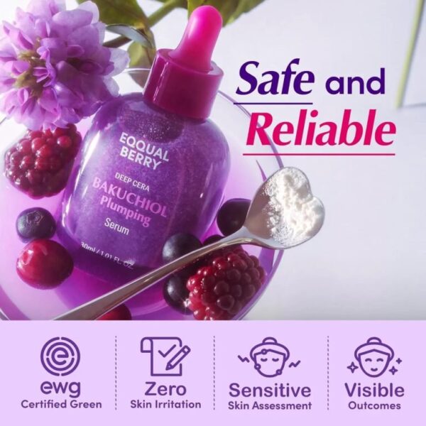 ⁦EQQUALBERRY Bakuchiol Plumping Serum | سيرم الباكوتشيول بديل الريتنول⁩ - الصورة ⁦3⁩