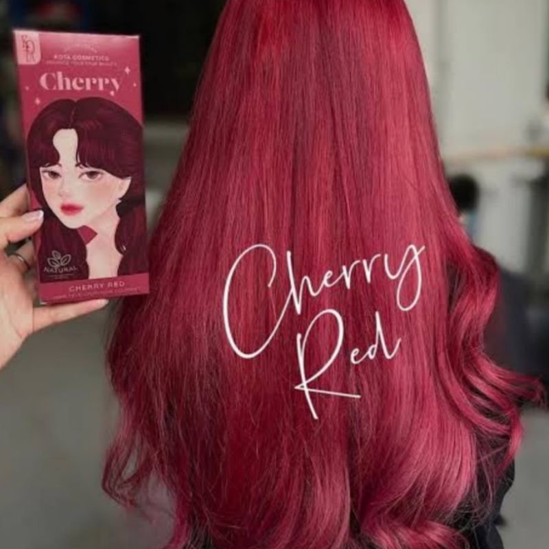 Kota Cosmetics Color Cream - Cherry Red |كوتة كوزمتكس صبغة شعر كريمية - لون تشيري ريد (أحمر كرزي) - خلاصة طبيعية - الصورة 3