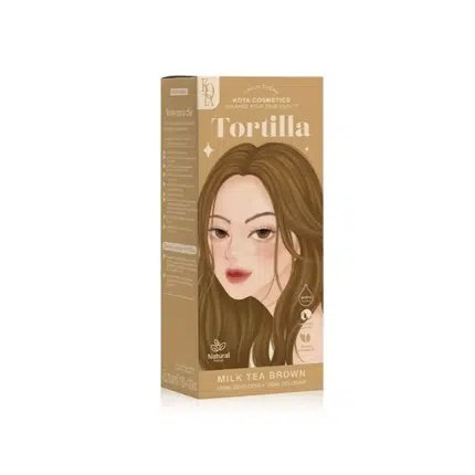 Kota Cosmetics Color Cream - Tortilla (Milk Tea Brown) |كوتة كوزمتكس صبغة شعر كريمية - لون ميلك تي براون (بني حليبي) - خلاصة طبيعية - الصورة 5