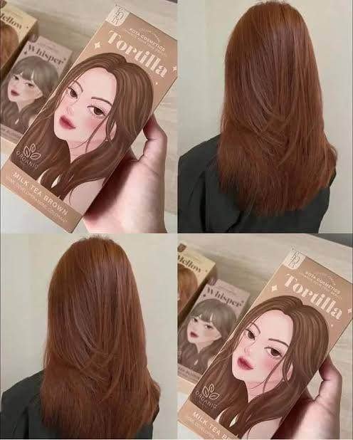 Kota Cosmetics Color Cream - Tortilla (Milk Tea Brown) |كوتة كوزمتكس صبغة شعر كريمية - لون ميلك تي براون (بني حليبي) - خلاصة طبيعية - الصورة 6