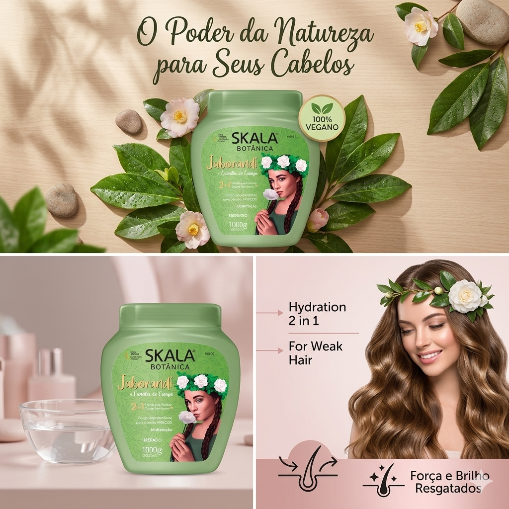 كريم سكالا جابوراندي الأصلي لتقوية الشعر ومنع التساقط | Skala 1000g - الصورة 4